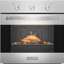 Empava 24 inch Electric Single Wall Oven with 6 Cooking Modes, Convection Fan, Mechanical Knob Control, 2.3 Cu.ft. Capacity, 2800W