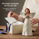 Friendship Angel Figurine with Dog Sculpture, Hand-Painted Memorial Gift for Pet Lovers - Remembrance of Loyal Pets & Friends Present and Past, Home Decor Statue