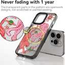 Compatible for iPhone 14 Pro Case Cute Aesthetic - Durable Shockproof 6.6 ft Drop Impact Phone Case Cover with Funny Fashion Tiger 6.1" Black