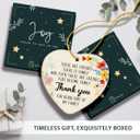 6 x Friends Christmas Ornaments 2025 - Friendship Gifts for Women Men Coworkers, Thank You Gifts for Friends, Bestie, BFF, Soulmate, Ceramic Friend Ornament for Christmas Tree Decorations