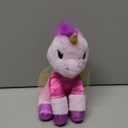 Just Play EK World 7-inch Small Unicorn Plush Stuffed Animal, Pink Star Shirt and Rainbow Skirt, Soft Fabric, Kids Toys for Ages 3 Up