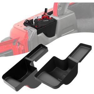 MIKKUPPA Wheel Well Storage Bin, Cargo Tray Rear Trunk Organizer Compatible with 2018-2023 Jeep Wrangler JL JLU Interior Storage Accessories, Left & Right Side, Black