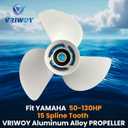 Boat Propeller fit Yamaha 50/60/ 70/75/ 80/85/ 90/100/115/130 HP, 13 5/8x13