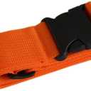 with Plastic Buckle, 188cm Multi-Color Adjustable Suitcase Safety Buckle Belts Bracket Strap Shipping Abroad Reinforce Outdoor Camping(Dark Orange)