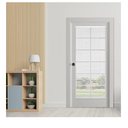 DEZ FURNISHINGS Cordless No Tools 1" Magnet Mini Blinds for Metal Doors, Room Darkening, 25" W x 72" H, White