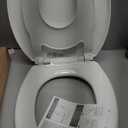 Little2Big Toilet Seat with Built-In Toddler Potty Training Seat, Slow Close, Easy to Install, Made in USA, ELONGATED, White