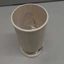 carrotez Utensil Drying Holder for Kitchen Counter, Self Draining, Small Utensil Cutlery Flatware Silverware Holder Drainer Cup, Beige, 1 ea