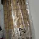 LazBlinds Cordless Bamboo Roman Shades, Privacy Blinds for Interior Windows, Room Darkening Roll Up Bamboo Blinds for Home & Patio, 45.5" W x 64" H, Highfield Teak