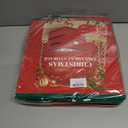 Christmas Ornament Storage Box with Dividers Fits 64 Holiday Ornaments 3 Inches Top Clear Christmas Storage Container with 4 Separate Trays Dual Zippers Red Holiday Ornament Storage Box Bin