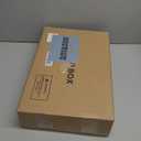 Double Layer Bamboo Bread Box for Kitchen Counter,Bread Holder,Countertop Bread Storage with Window (White)