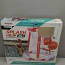 Pool Basketball Hoop Toys for Kids Ages 4-8 8-12 & Adult, Summer Outdoor Swimming Pool Games Water Play Toys Family Party for Kids, 2 in1 Pool Basketball Hoop & Ring Game with 4 Balls 12 Rings & Pump (Red)