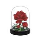 Rose Secret Mini Flower Building Toy Bouquets with Dust Cover Set Creative Assembly Bonsai Tree Ideal for Home Decor Collection Toys