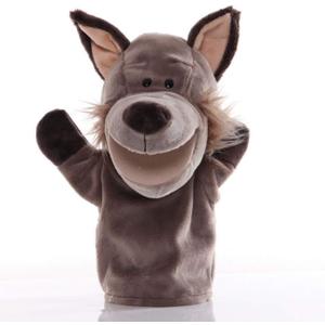 Wolf Open Mouth Hand Puppets Plush Animal Toys for Imaginative Pretend Play Storytelling