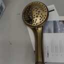 Moen Beric Bronzed Gold Single Handle Modern Tub and Shower Faucet with Handshower, Valve Included, 82775BZG