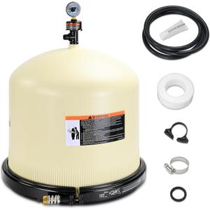 178581 Pool Filter Lid Assembly Compatible with Pentair CCP 420 sqft Filter | Fit for Quad D.E. 80 Pool and Spa Cartridge Filter Include Part Number 190058 9820980 190003 39010200Z, Almond