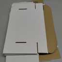 10 Pack 9"x6"x2" inch Small Shipping Boxes White Corrugated Cardboard Box for Small Business, Mailer, Shipping, and Packing