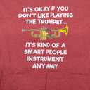 T-Shirt Trumpet Red Size Large