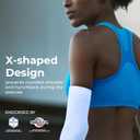 LP SUPPORT 235Z High Impact Sports Bras for Women - Workout, Gym, Yoga Bra for Ultimate Comfort & Support (Blue, S)