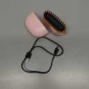 Mini Hair Straightener, Rechargeable Wireless Portable Hair Straightener Brush, 3-Speed Temperature Control, Anti Scald Shell, Lightweight & Portable for Travel (Pink)