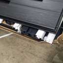 Keter Essential Shed 4x6 Resin Outdoor Storage Shed Ideal Storage for Patio Furniture, Garden Tools Bike Accessories, Beach Chairs and Lawn Mower, Black and White