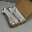 Amerdeco 10 Pack Brushed Satin Nickel knurled Cabinet Pulls 7.5 Inch(192mm) Hole Center Drawer Pulls Cabinet Hardware Kitchen Cabinet Handles for Bathroom ZH0072