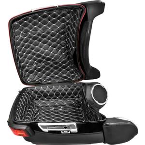 Motorcycle King Tour Pack Liners Touring Pak Inserts Fits for Harley Touring Road King Road Glide Street Glide Electra Glide 2014-2025 (White Thread)