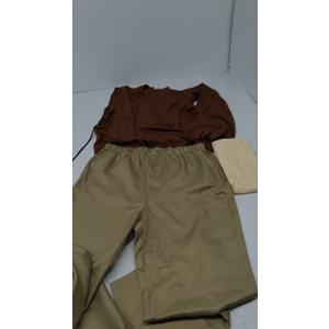 Adult Obi Wan Kenobii Cosplay Costume Jedi Robe Tunic Uniform Full Set Kids Obi Wan Hooded Cloak Cape (Medium, Brown - Men)
