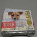 Paw Inspired 32ct Disposable Dog Diapers | Female Dog Diapers Ultra Protection | Diapers for Dogs in Heat, Excitable Urination, or Incontinence (Small)