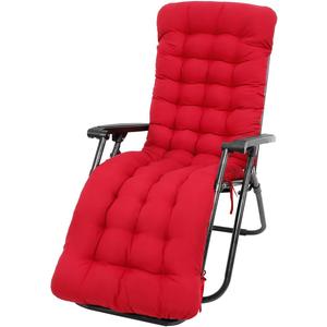 PRACHY Year round Recliner Cushion, Rocking chair cushion, thickened chair cushion Rattan chair, zero gravity seat cushion, sofa cushion, tatami mat mat, bay window mat, floor mat. (Red)