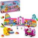 LEGO Gabbys Dollhouse Gabbys Party Room Disco Playset for Kids, DJ Entertainment Toy with Slide, Pink Car, and Animal Figures, Creative Role Play for Girls and Boys Ages 4 and Up, 10797