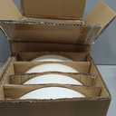 theterra 7.5'' Ceramic Pasta Bowls, Salad Bowls Set of 4, Stoneware Serving Bowls for Fruits, Noodle, Dinner, House-warming Wedding Present, Beige