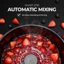Automatic Jam and Jelly Maker 1000W, 2L Per Batch (4 x 16OZ), Electric Pot Stirrer Machine for Homemade Fruit Jam, Jelly & Sauce, Non-Stick Self Stirring Pot, BPA-Free, Replace ball fresh Jam Maker