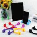 Yaomiao 16 Pcs Thumbs up Cell Phone Stand Holder Tablet Display Stands Adjustable Smartphone Desktop Holder for Office Bedroom Airplane Travel Christmas Stocking Stuffers(Multi Color)
