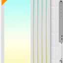 6 Pack 1x4 LED Flat Panel Light Drop Ceiling Office Fixture, 5040LM, 20W/25W/30W/35W/40W Selectable,3000K/3500K/4000K/5000K/6500K 5CCT,Dimmable (0-10V) for Shop,Commercial Warehouse,ETL Listed