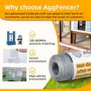 16in x 10ft Hardware Cloth 1/8 inch 27Ga Hot Dipped Galvanized After Welding, Chicken Coop Wire Fence, Welded Metal Fencing Roll Mesh for Bee Screen Garden Plant Poultry Animal Netting Cage (Blue, M)