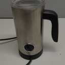 Milk Frother, Airyoyo 4-in-1 Milk Frother with Stand, Electric Milk Frother and Steamer Hot& Cold Foam Temperature Control, Auto Shut-Off Frother for Coffee Latte (Dark Silver)