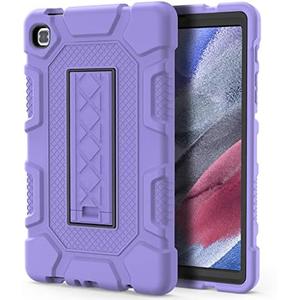 Azzsy Case for 2021 Release 8.7 Inch Samsung Galaxy Tab A7 Lite (T220/T225), Heavy Duty Shockproof Rugged High Impact Protective Case, Light Purple