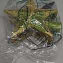 Mrrihand Christmas Tree Topper Lighted with 6 Projection Modes, Christmas Star Tree Topper Built-in LED Rotating Lights, Gold 3D Glitter Dynamic Projection for Christmas Tree Decorations