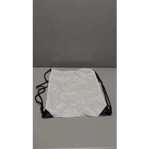10 Medium white and blue drawstring bags