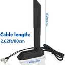HSSDTECH 2T2R WiFi 6E Antenna for ASUS Rog Strix Z270 Z370 X370 Z390 Z490 X570,TUF Gaming X570 Plus PRO WiFi, ROG Maximus Z790 Extreme Gaming, ROG Maximus X XI XII Formula Extreme/ROG Maximus Z690