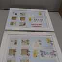 2-Pack Kids Art Frames - Changeable, 8.5x11 White Rows Picture Frame for Kids Artwork That Open,Display Children Art Projects,With Storage (White)