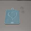 INVIHUG Shower Hair Catcher Wall-Mounted, Love Full House Hair Collector for Shower Drain Protector (Blue Love)