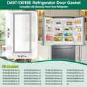 [2 PACK] DA97-13015E Refrigerator Door Gasket Replacement Compatible with Samsung Refrigerator Parts Door Seal, Replaces RF28HDEDPWW RF28HFEDBSR RF28HDEDBSR RF23HCEDTSR Fresh Food Door Gasket