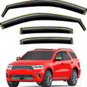 in-Channel Window Rain Guards Fit for Dodge Durango 2011-2025 Extra Durable Window Visors Window Deflectors Vent Visors Vent Shades Car Accessories-4 pcs 2-Q15