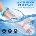 Waterproof Cast Covers for Shower Arm Adult, Reusable Cast Shower Cover Arm, Cast Cover Protector for Broken Arm, Wrist, Hand and Elbow, Watertight Seal Shower Sleeve for Bandages After Surgery [2026 Upgrade]