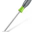 WORKPRO 11.5" Dandelion Weeder Puller Tool with Soft Handle, Polished Stainless Steel Garden Weed Remover Tool, Two-Pronged Fork Weeder Tool for Lawn Farmland Transplant Gardening Plant Tool