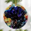 Black Labrador Retriever Ornament, Christmas Ornament Christmas Tree Decor, Holiday Decoration, Stocking Stuffer, Festive Gift Idea, Gifts for Dog Lover, Dog Owner, Friends, and Family
