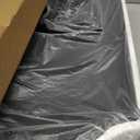 Leinuosen Dorm Twin Headboard with 2 Outlets White Leather Minimalist, 40 x 24"