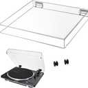 Turntable Dust Cover for Audio AT-LP70X-T-e-c-h-n-i-c-a, Clear Vinyl Record Player Protection