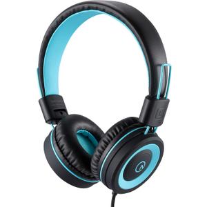 noot products Kids Headphones K11 Foldable Stereo Tangle-Free 5ft Long Cord 3.5mm Jack Plug in Wired On-Ear Headset for iPad/Amazon Kindle,Fire/Boys/Girls/School/Laptop/Travel/Plane/Tablet (Black) (4 x 5 x 2 in)